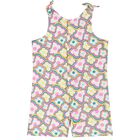 Girls White Floral Playsuit, 1, hi-res