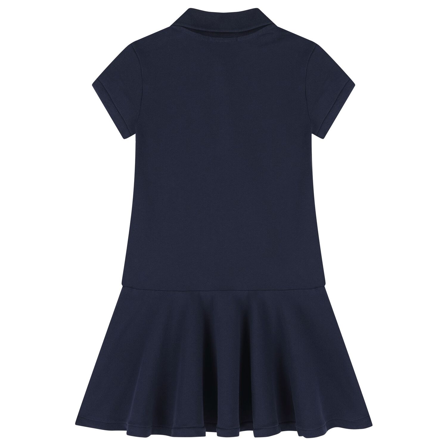 Girls Navy Blue Logo Polo Dress, 1, hi-res