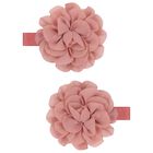 Girls Pink Flower Hairclips ( 2 Pack ), 1, hi-res