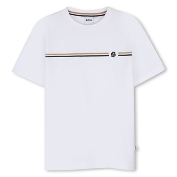 Boys White Logo T-Shirt