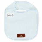 Blue & Gold Logo Baby Bib, 3, hi-res