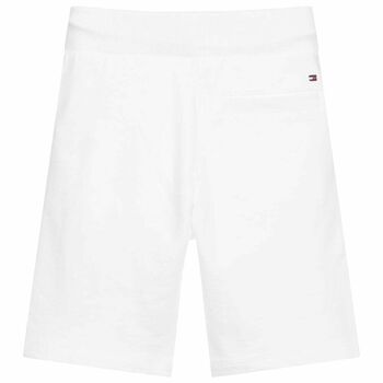 Boys White Logo Shorts