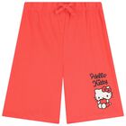 Girls Red Hello Kitty Shorts Set, 1, hi-res