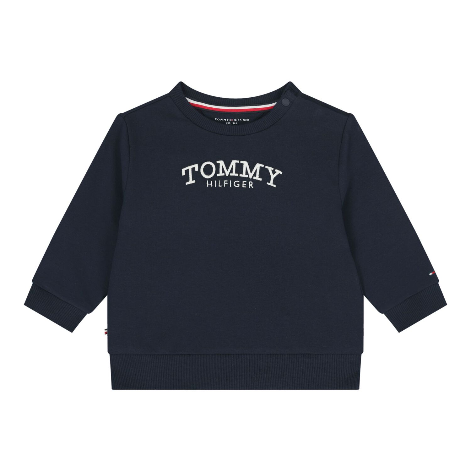 Baby Boys Navy Blue Logo Tracksuit, 1, hi-res