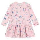 Girls Pink Jewel Dress, 1, hi-res