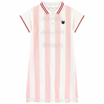 Girls White & Pink Edline Dress