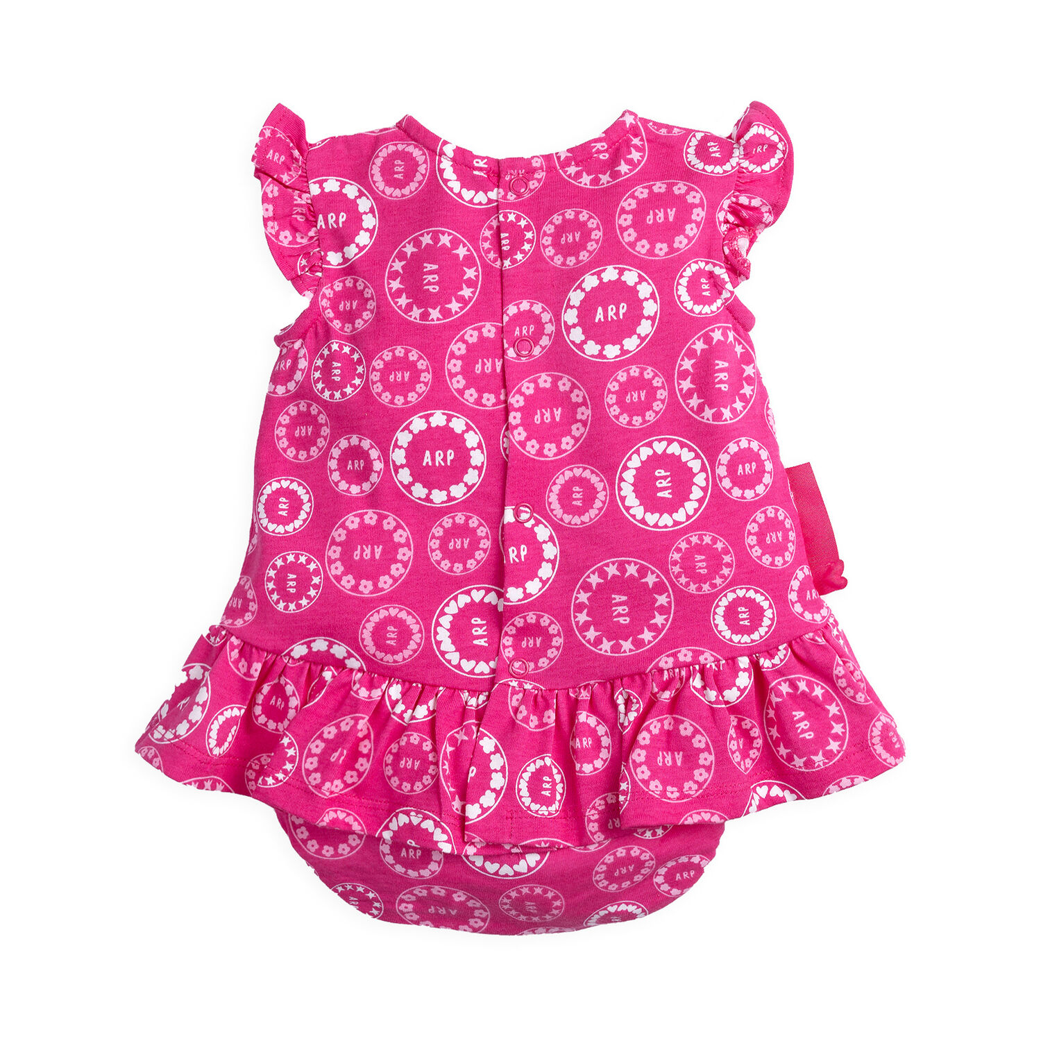 Baby Girls Pink Logo Dress, 1, hi-res image number null