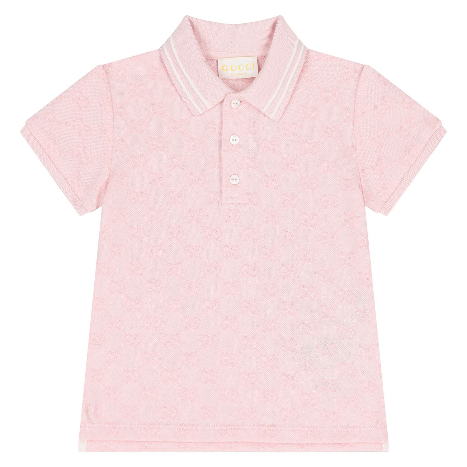 Younger Girls Pink GG logo Polo Shirt, 1, hi-res image number null