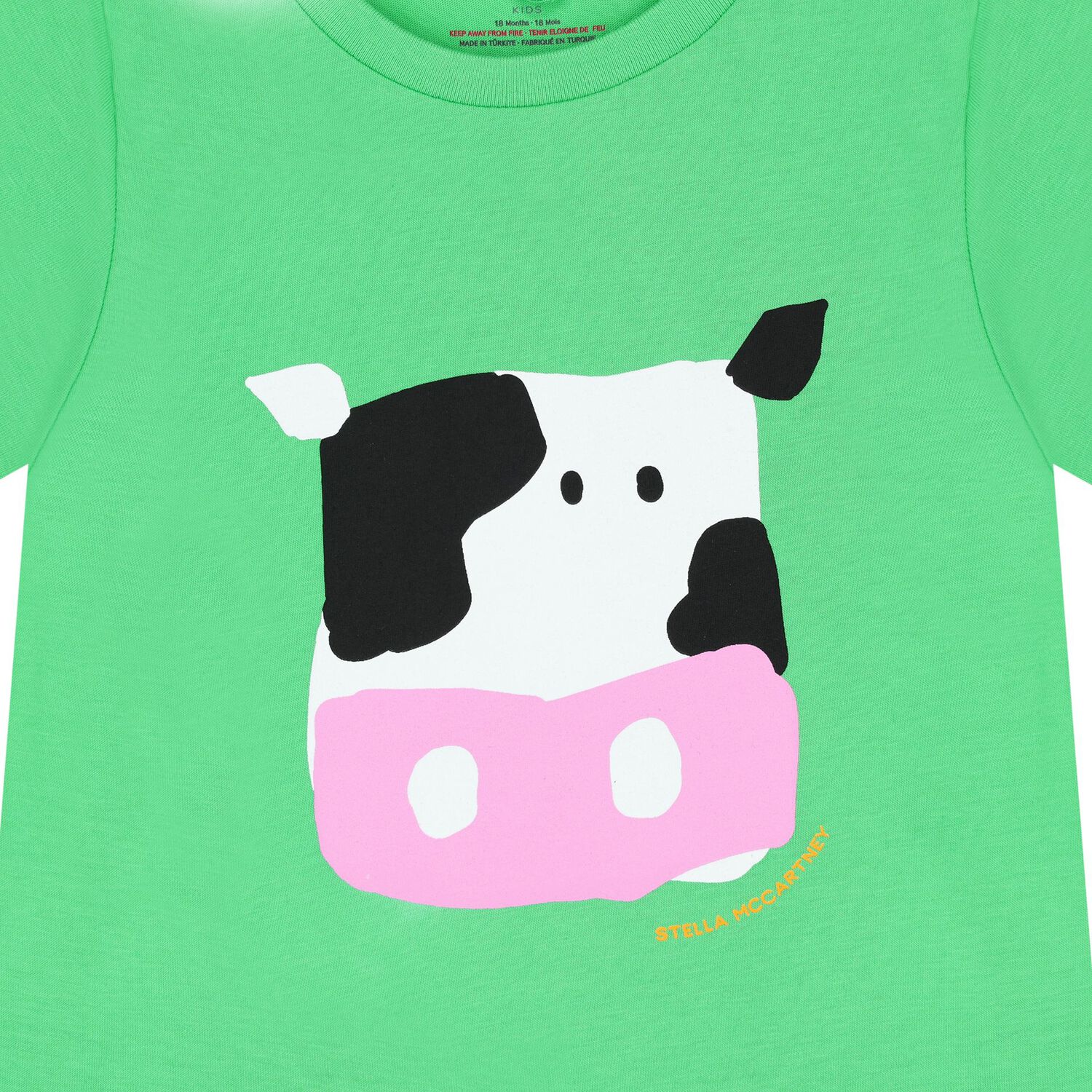Younger Boys Green Cow T-Shirt, 1, hi-res image number null