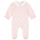 Baby Girls Pink Logo Babygrow Set, 1, hi-res