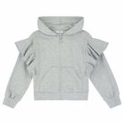 Girls Grey Alice In Wonderland Zip Up Top, 1, hi-res