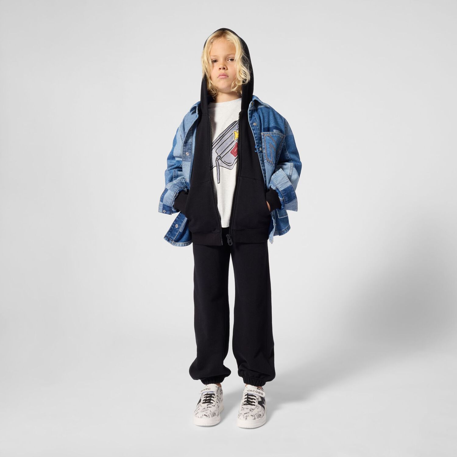 Boys Grey Bag T-Shirt, 1, hi-res