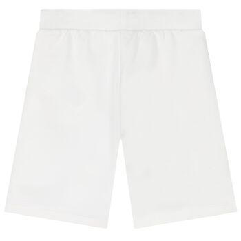 Boys White Logo Shorts