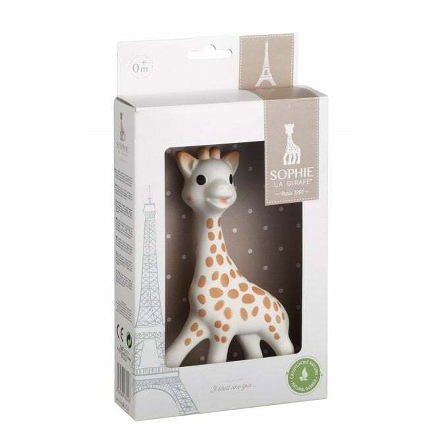 Baby Ivory Giraffe Rubber Toy, 1, hi-res image number null