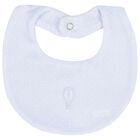 Baby Boys Blue Dots Bib, 1, hi-res
