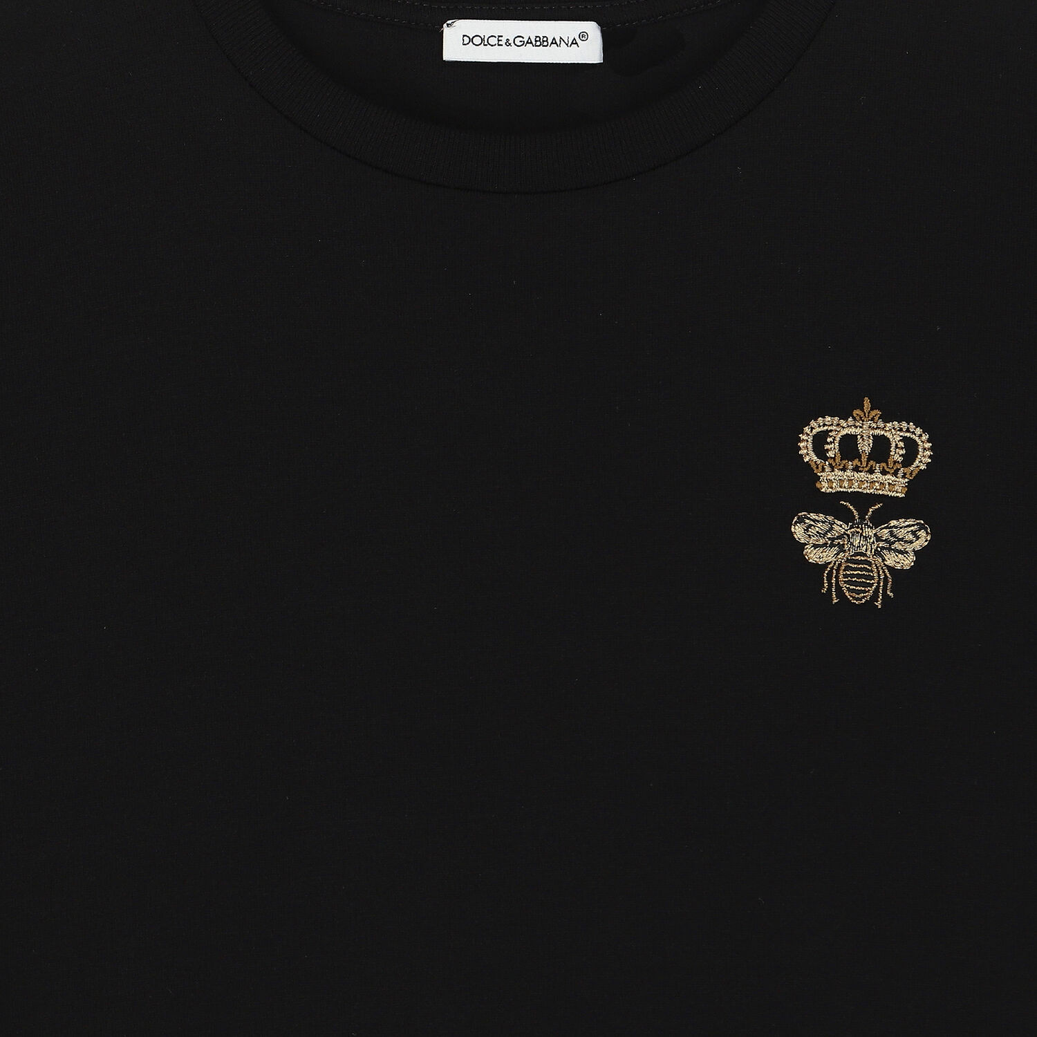 Boys Black Bee & Crown T-Shirt, 1, hi-res