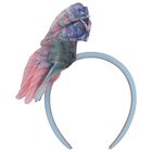 Girls Blue Butterly Headband, 1, hi-res