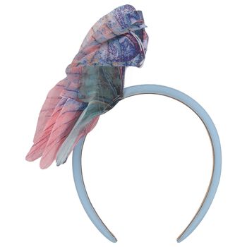 Girls Blue Butterly Headband