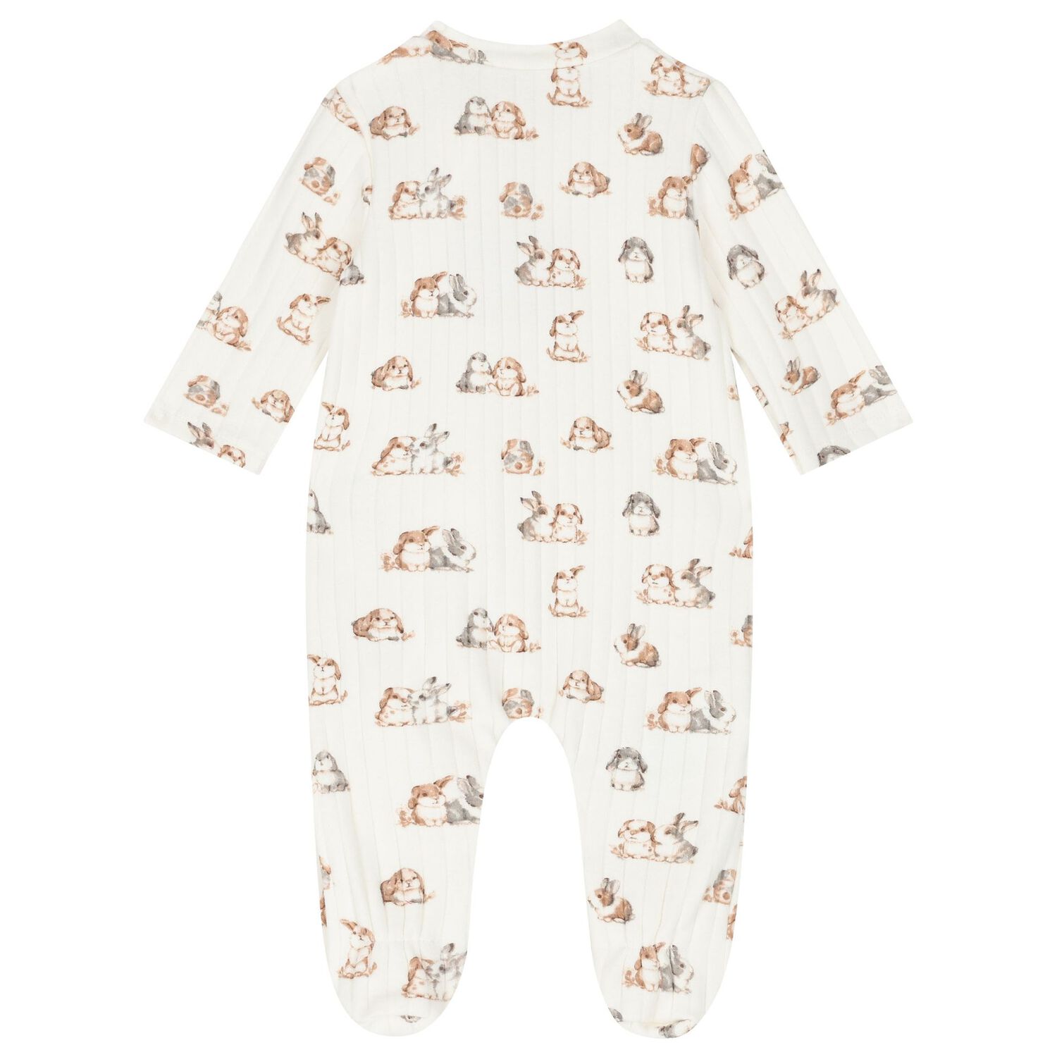 Ivory Bunny Babygrow Set, 1, hi-res