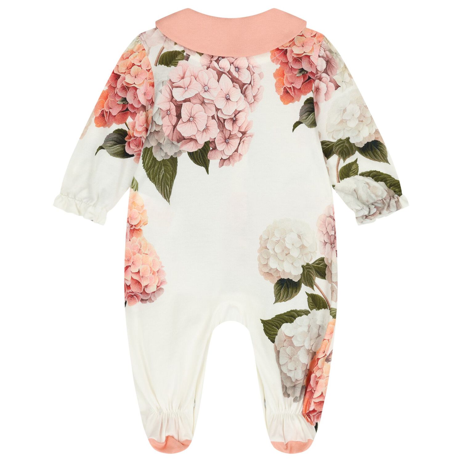 Baby Girls Ivory & Pink Floral Logo Babygrow Gift Set, 1, hi-res