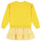 Girls Yellow Logo Dress, 1, hi-res
