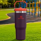 Orange & Purple Ice Flow Flip Straw Tumbler, 6, hi-res