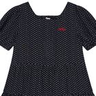 Girls Navy Blue Logo Stars Dress, 1, hi-res