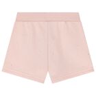 Girls Pink Logo Rhinestones Shorts, 1, hi-res