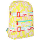 Girls White, Yellow & Pink Backpack, 1, hi-res