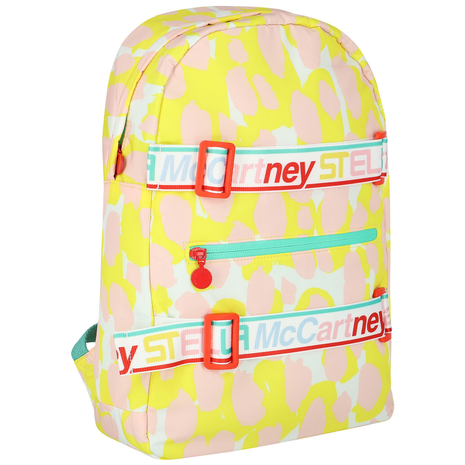 Girls White, Yellow & Pink Backpack, 1, hi-res
