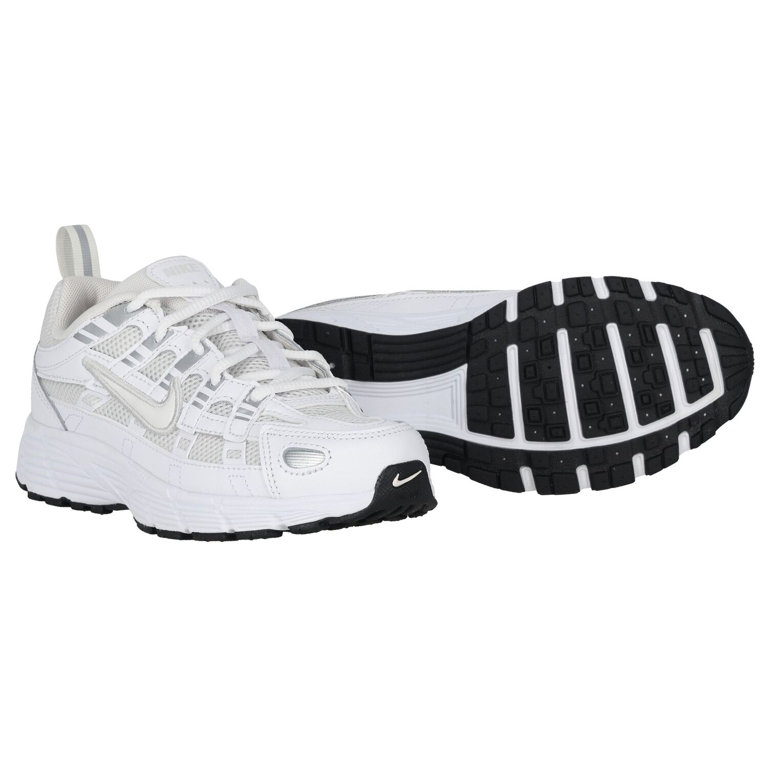 White & Grey P-6000 Trainers, 1, hi-res
