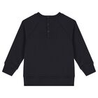 Younger Boys Navy Blue Logo Tracksuit, 1, hi-res