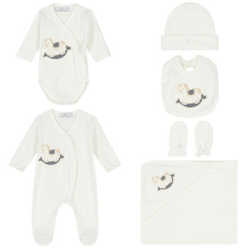 Ivory Rocking Horse Babygrow Gift Set