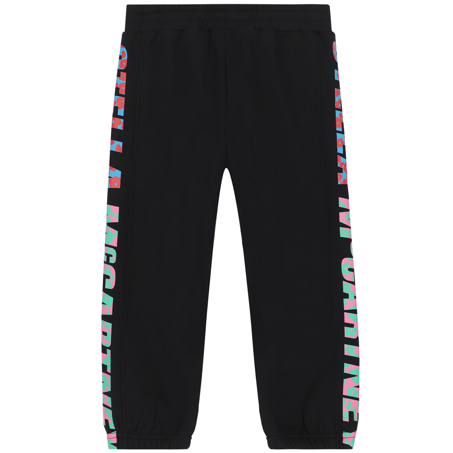 Girls Black Logo Joggers, 1, hi-res