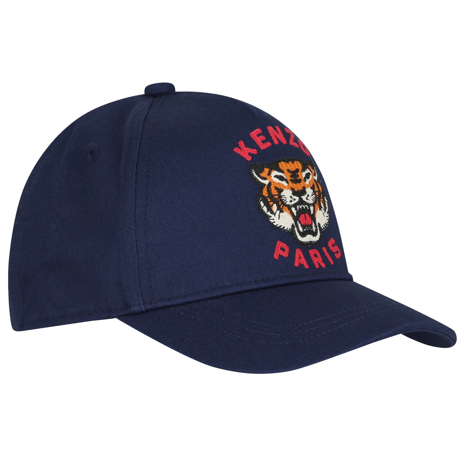 Navy Blue Tiger Logo Cap, 1, hi-res