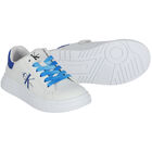 White Logo Trainers, 1, hi-res