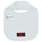 Baby Boys Blue Teddy Bear Logo Bib, 2, hi-res