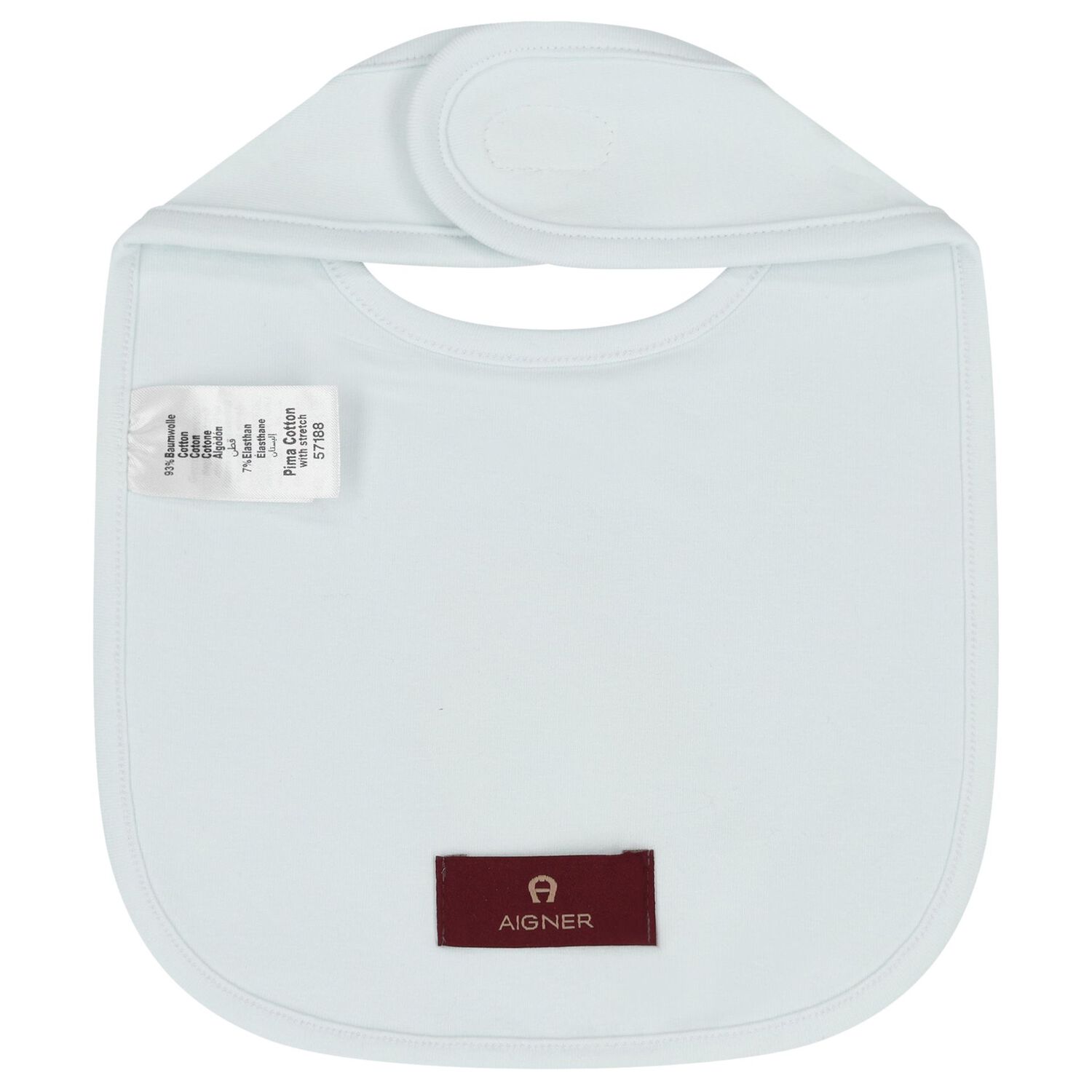 Baby Boys Blue Teddy Bear Logo Bib, 2, hi-res