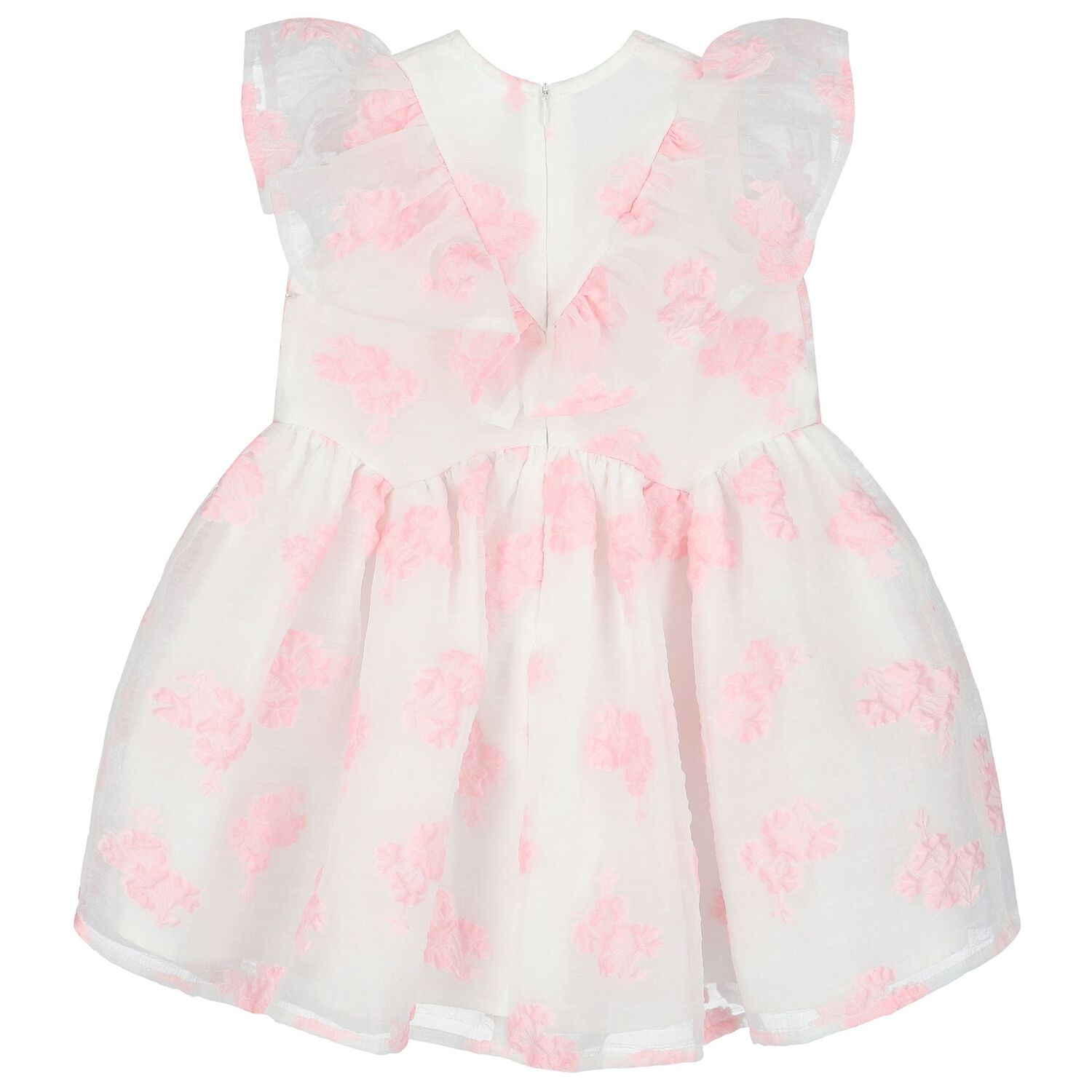 Girls Floral Ruffle Dress, 1, hi-res