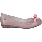 Girls Pink Bow Jelly Shoes, 1, hi-res