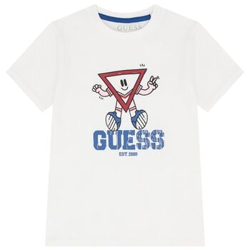 Boys White Logo T-Shirt