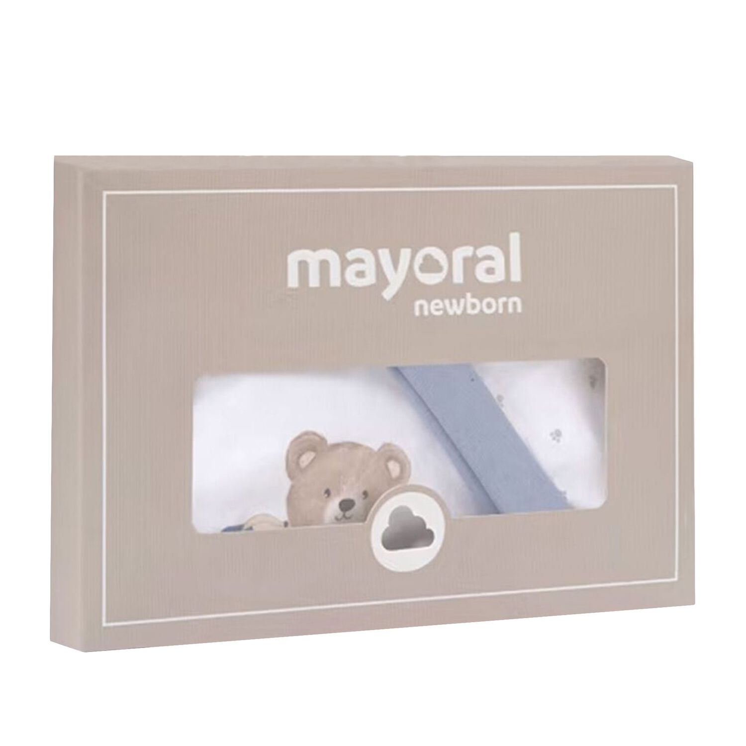 Baby Boys White & Blue Teddy Bear Babygrow Gift Set, 2, hi-res image number null