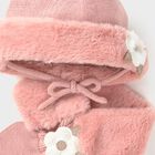 Younger Girls Pink Faux Fur Hat & Scarf Set, 2, hi-res