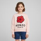Girls Pink Boke Flower Sweatshirt, 1, hi-res