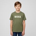 Boys Green Logo T-Shirt, 2, hi-res