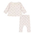 Baby Girls Pale Pink Floral Leggings Set, 1, hi-res
