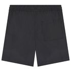 Boys Black Logo Swim Shorts, 1, hi-res