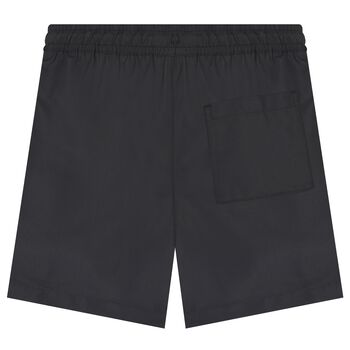 Boys Black Logo Swim Shorts