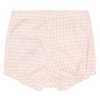 Baby Girls Pink Logo Gingham Shorts Set, 1, hi-res
