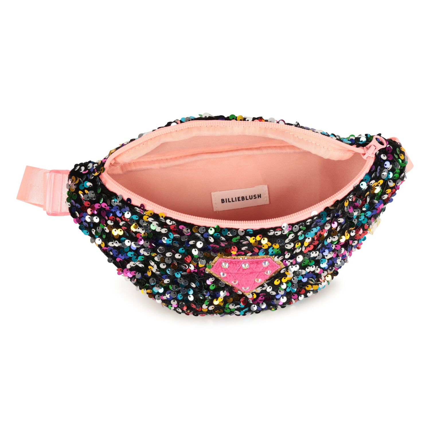 Girls Multi-Coloured Sequins Belt Bag, 1, hi-res